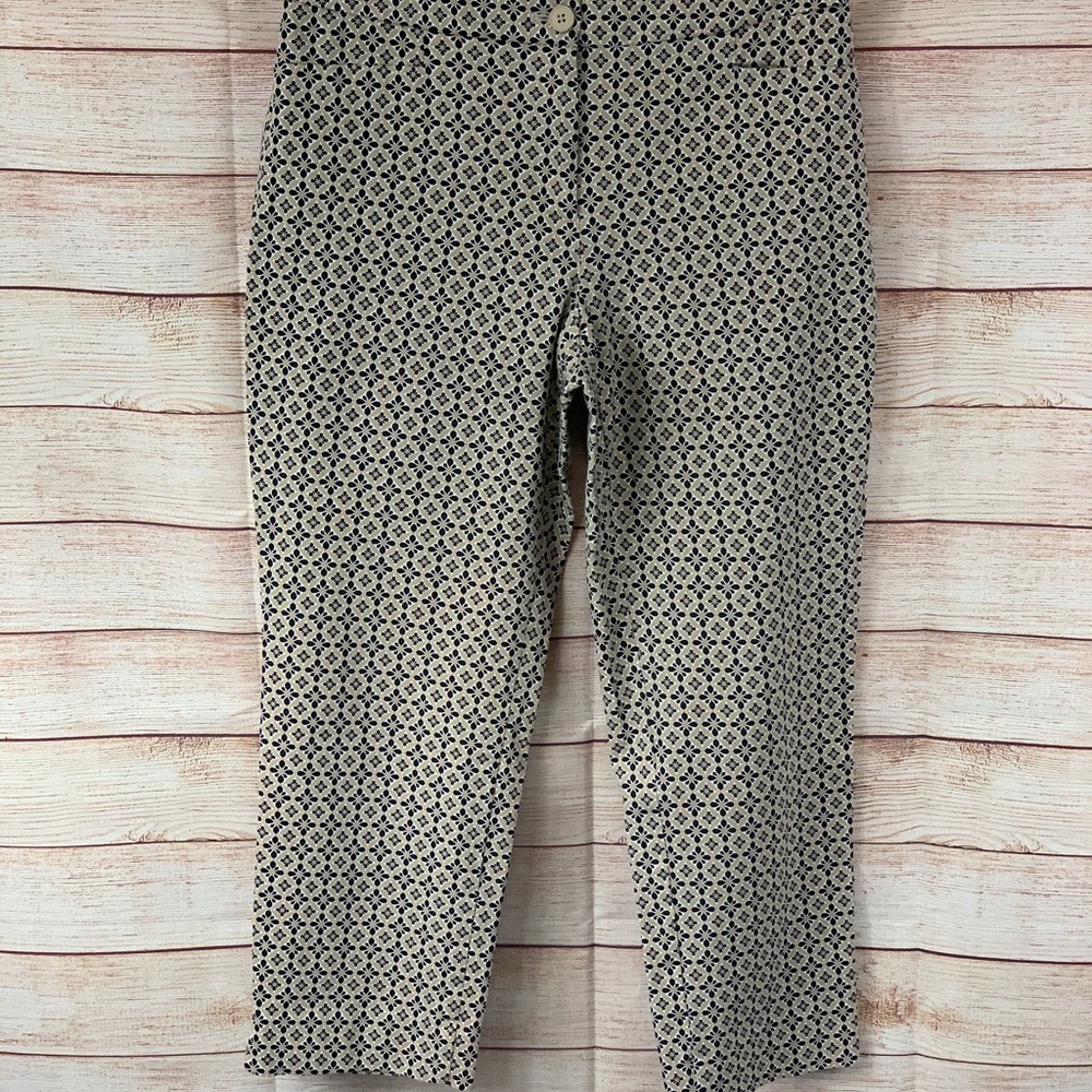 Talbots Curvy Tan/Black Patterned Pants
